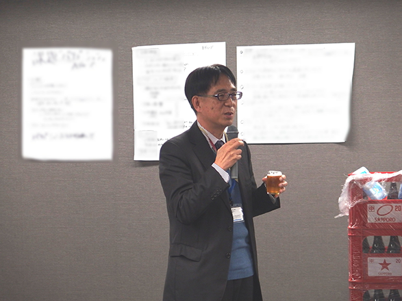乾杯の音頭を取っていただいた田辺三菱製薬工場株式会社 長友様