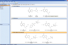 図：BIOVIA Direct の化学エンジンにより、複合型電子実験ノート(ELN) Symyx Notebook by Accelrys を強力にサポート