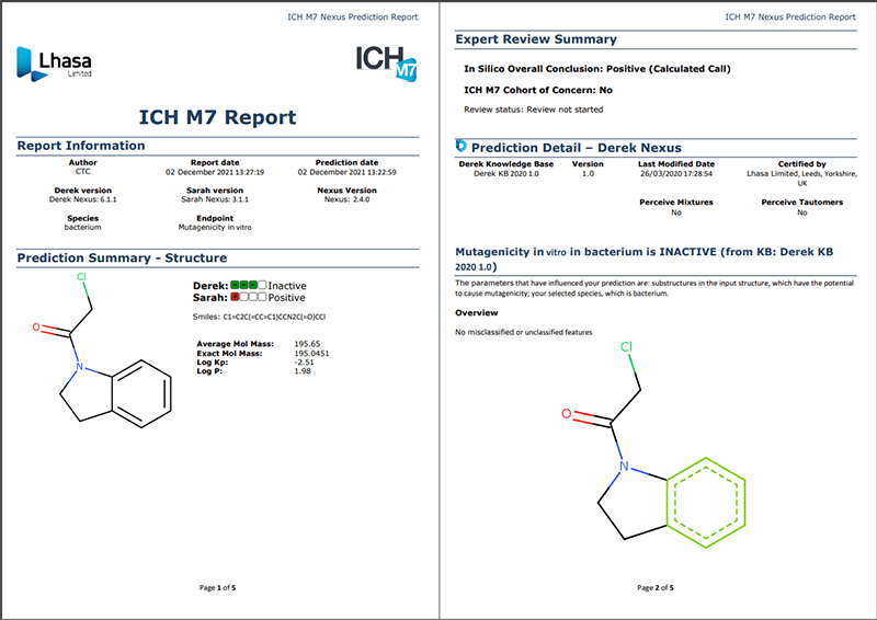 図：ICH M7レポート